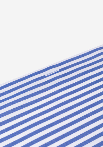 Vivid Blue Stripe Signature Twill Shirt