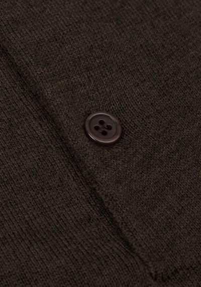 Clay Brown Merino Wool Blend Pullover