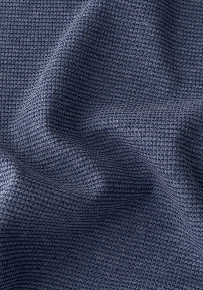 Twilight Blue Waffle Polo Shirt