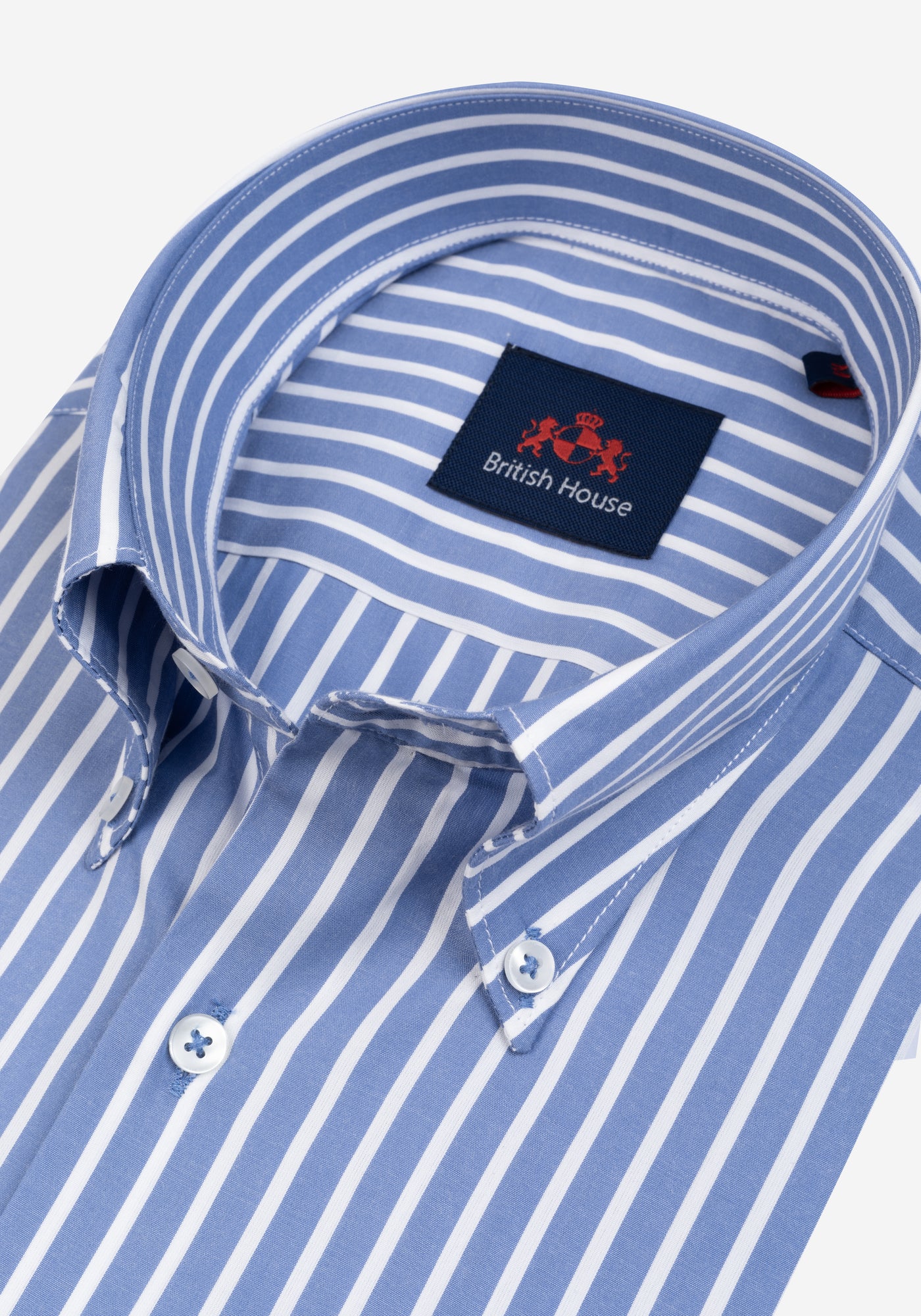 Tropical Blue Tencel Cotton Shirt