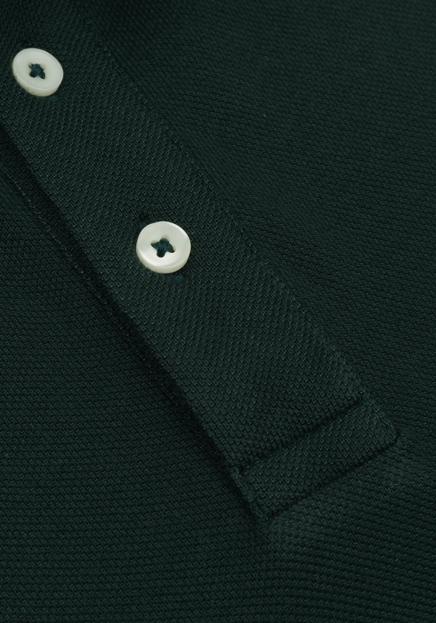 Forest Green Cotton Polo Shirt