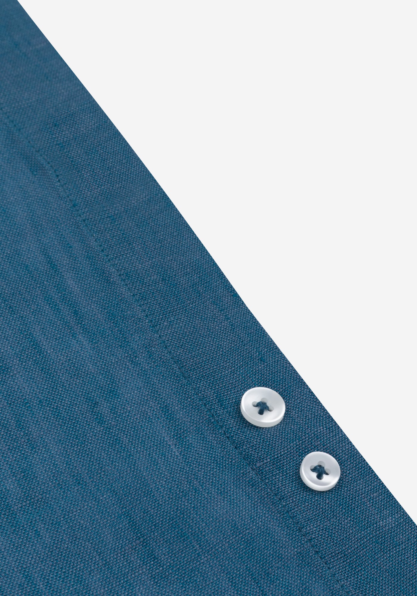 Ocean Teal Belgian Linen Shirt
