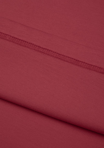 Terra Red Mercerized Single Jersey
