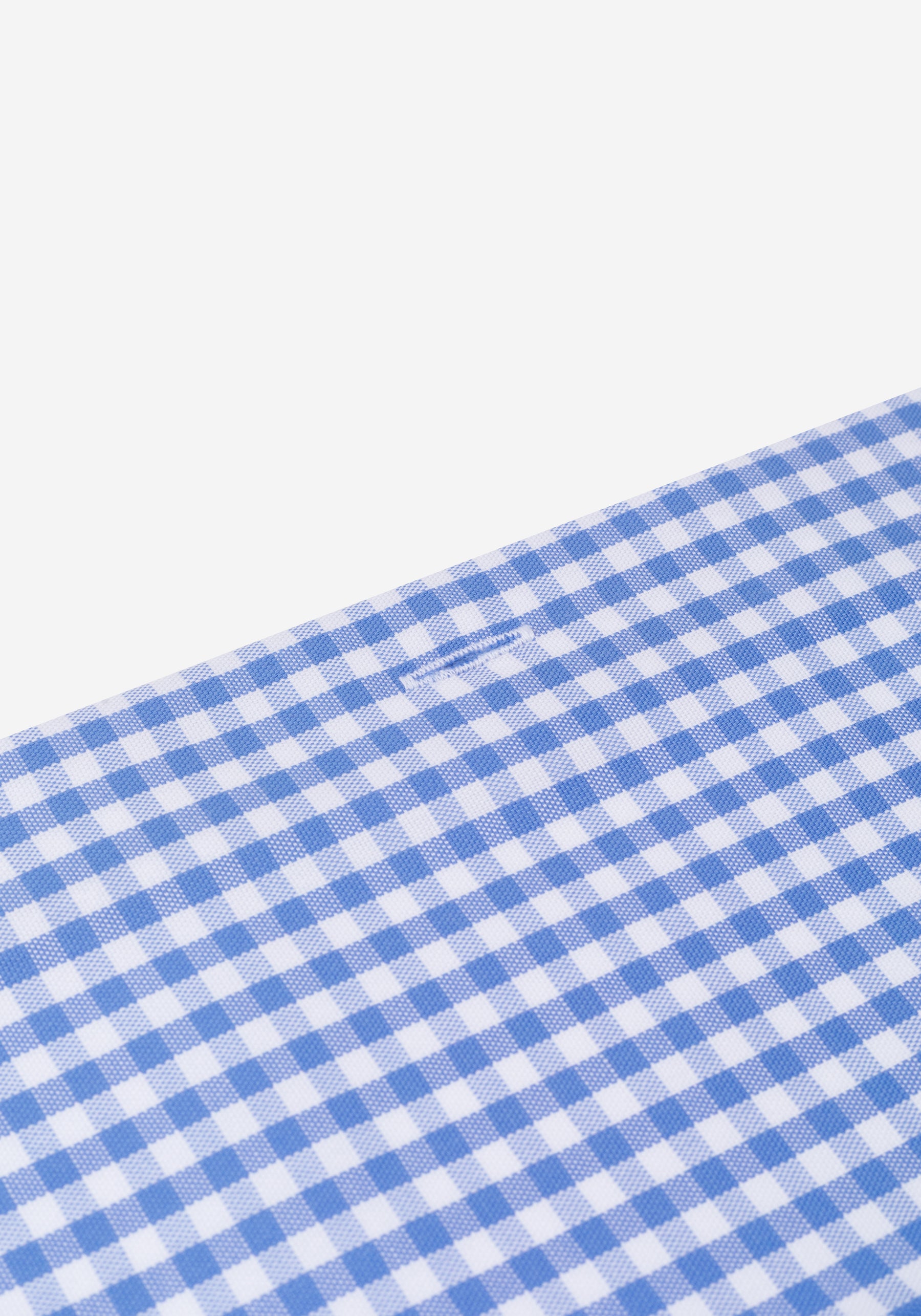 Pastel Blue Checked Oxford Shirt