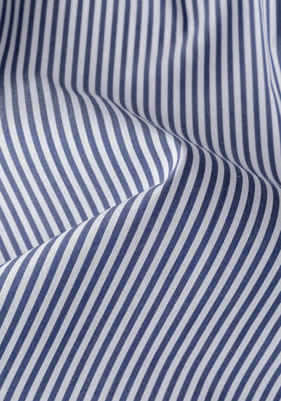 Marine Navy Stripe Aero-Hybrid Shirt