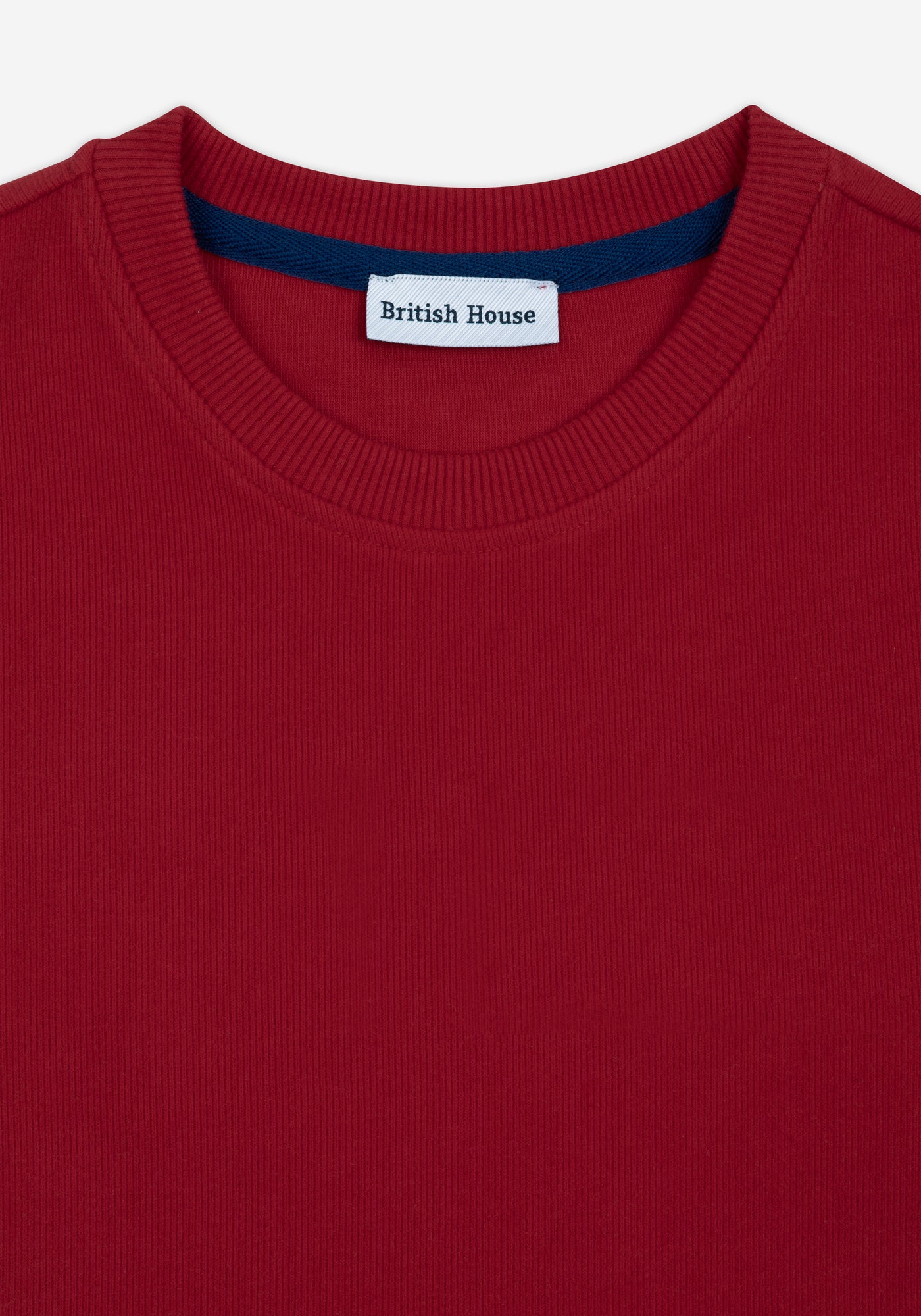 Firebrick Red Cotton Sweatshirt