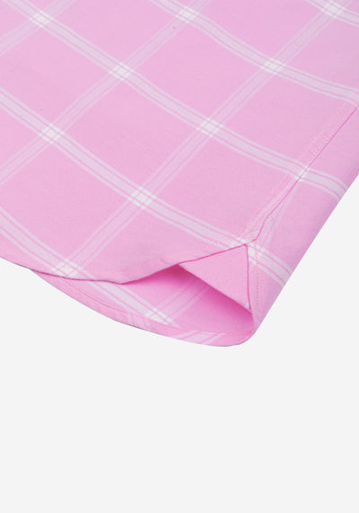 Blush Rose Checked Oxford Shirt
