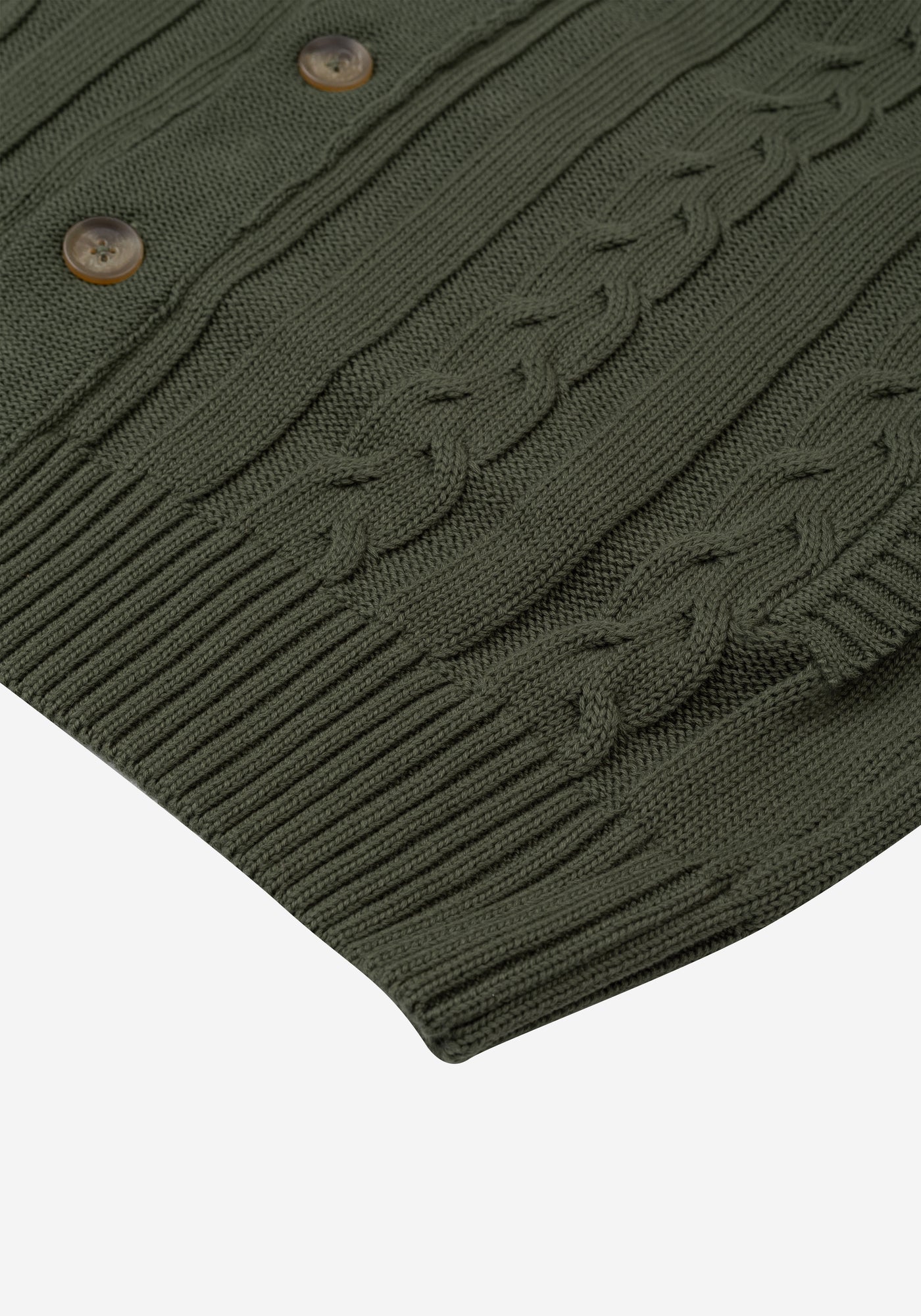 Dune Olive Heavy Knitted Cardigan