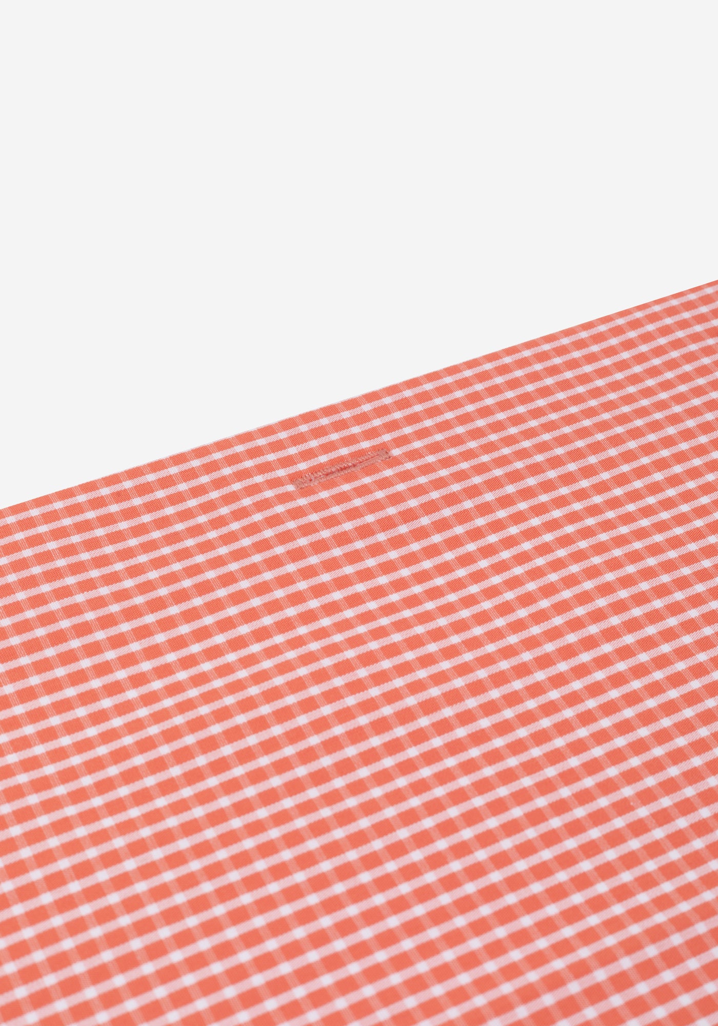 Coral Orange Checked Poplin Shirt