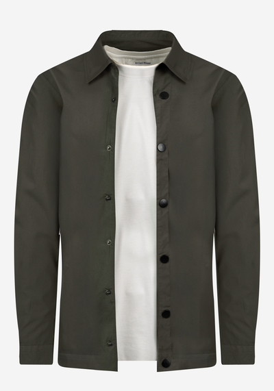 Shadow Olive Paper Touch Overshirt