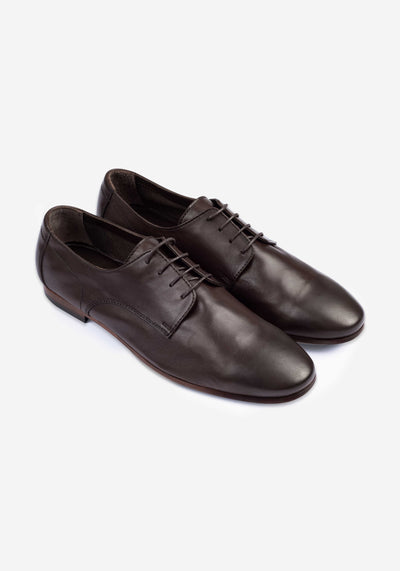 Mocha Brown Calf-Skin Leather Lace-up