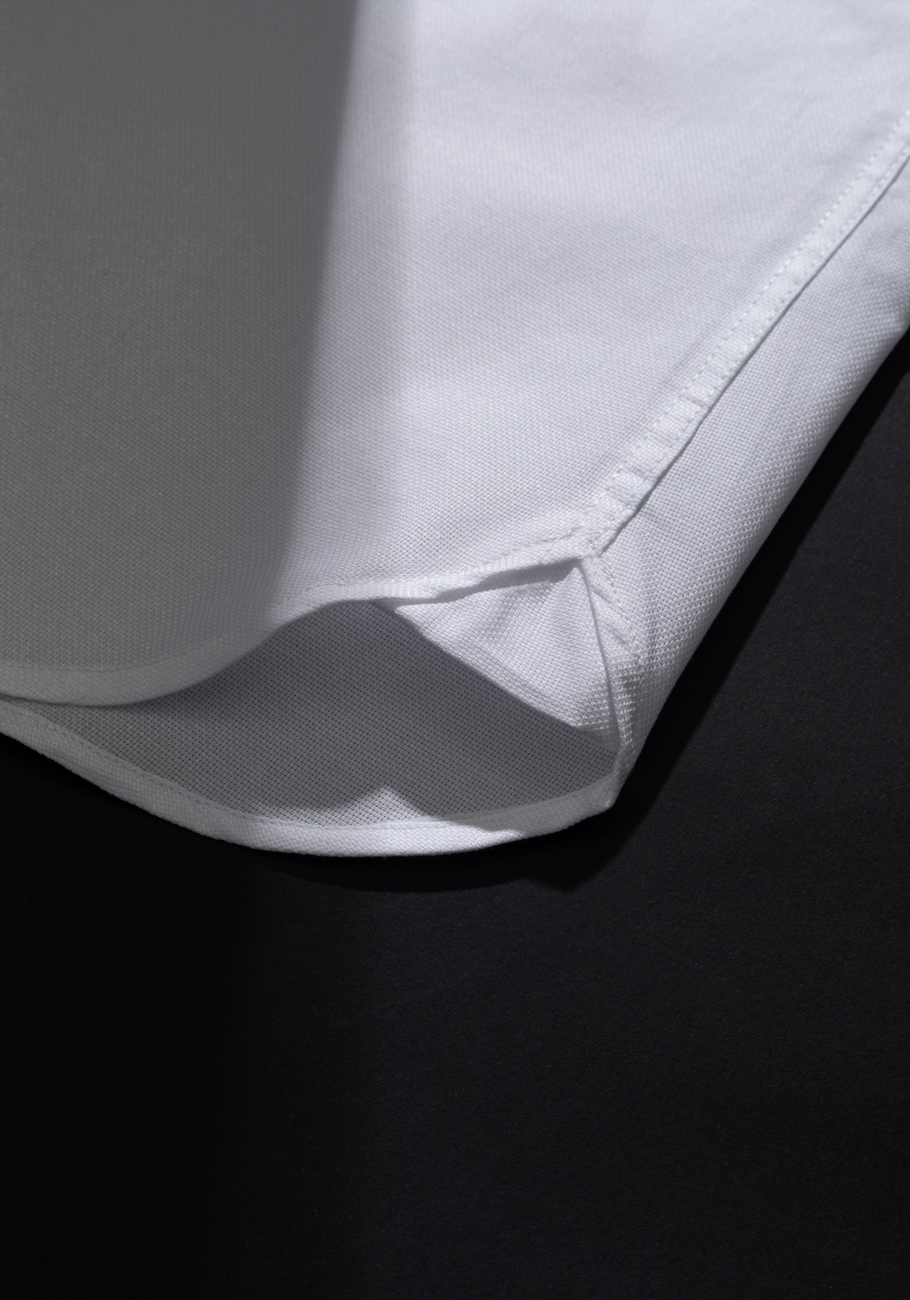 Pearl White Basket Weave Shirt