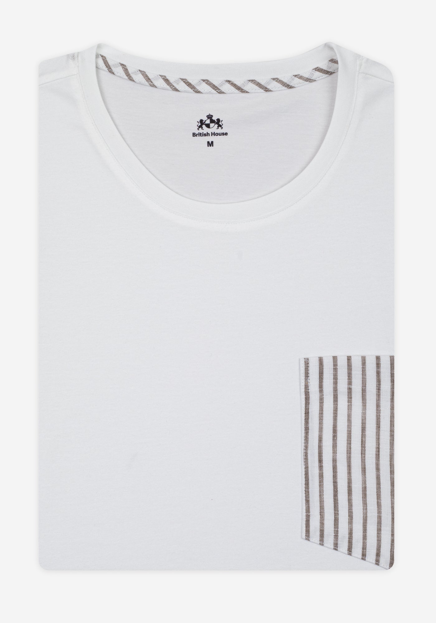 White Tan Brown T-Shirt