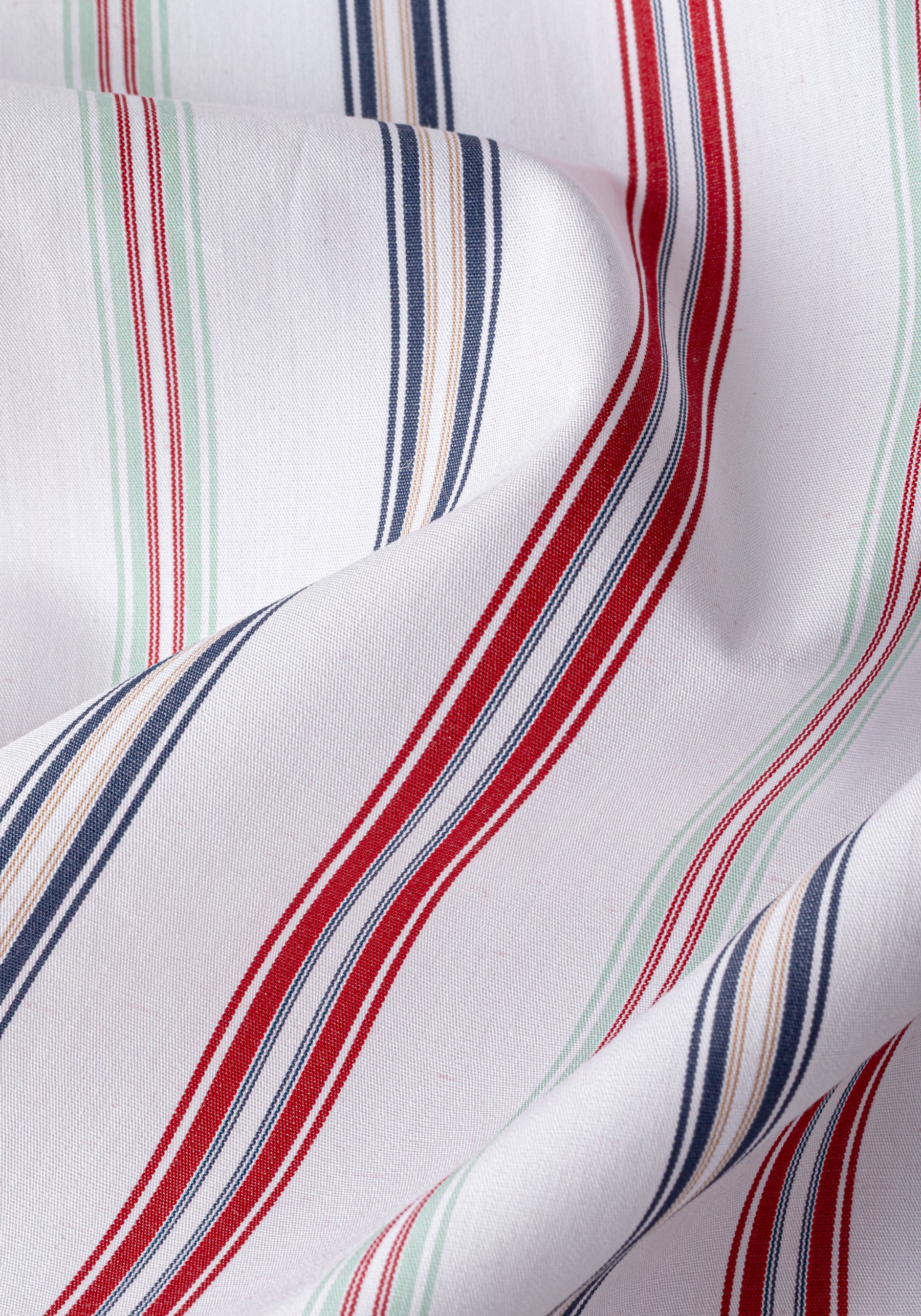 Portofino Parti-Colored Stripe Poplin Shirt