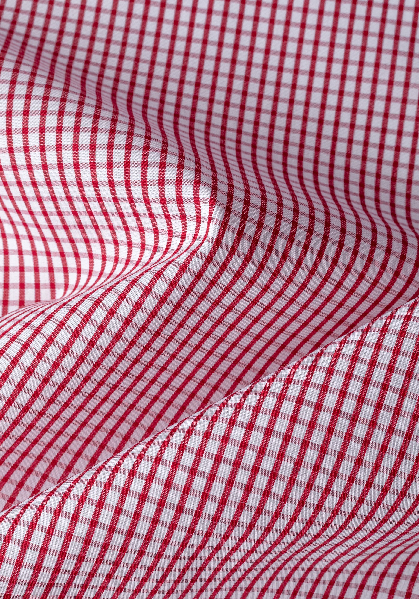 Garnet Red Checked Poplin Shirt