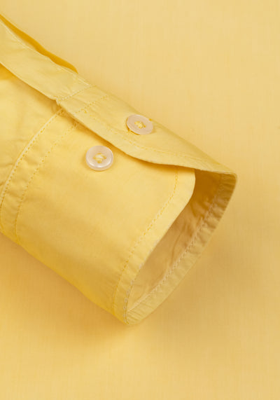 Saffron Yellow Piece-Dyed Shirt