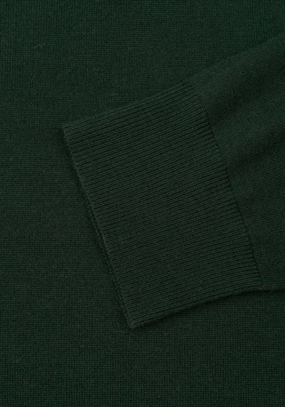 Leaf Green Merino Wool Blend Pullover