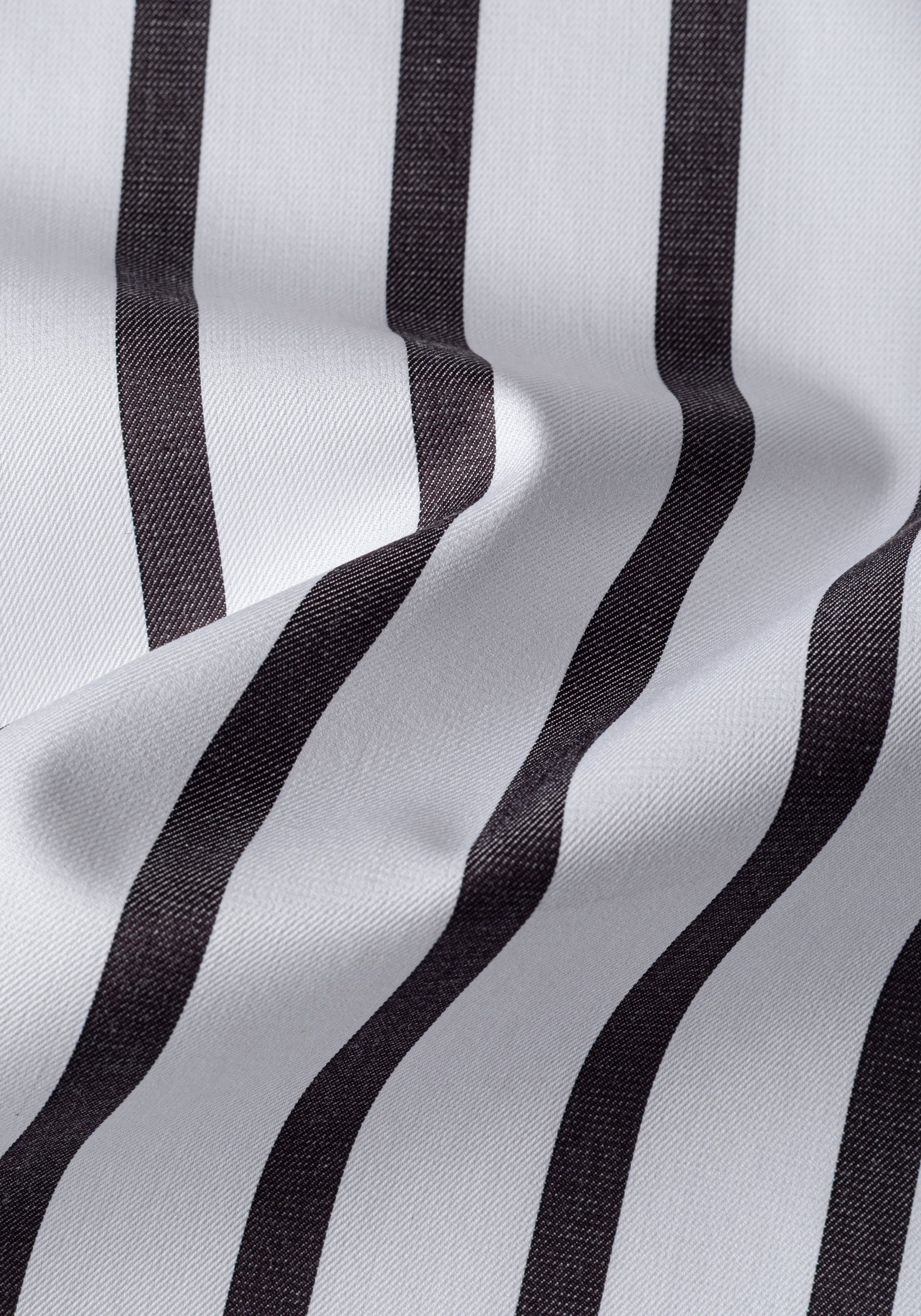 Onyx Black Stripe Signature Twill Shirt