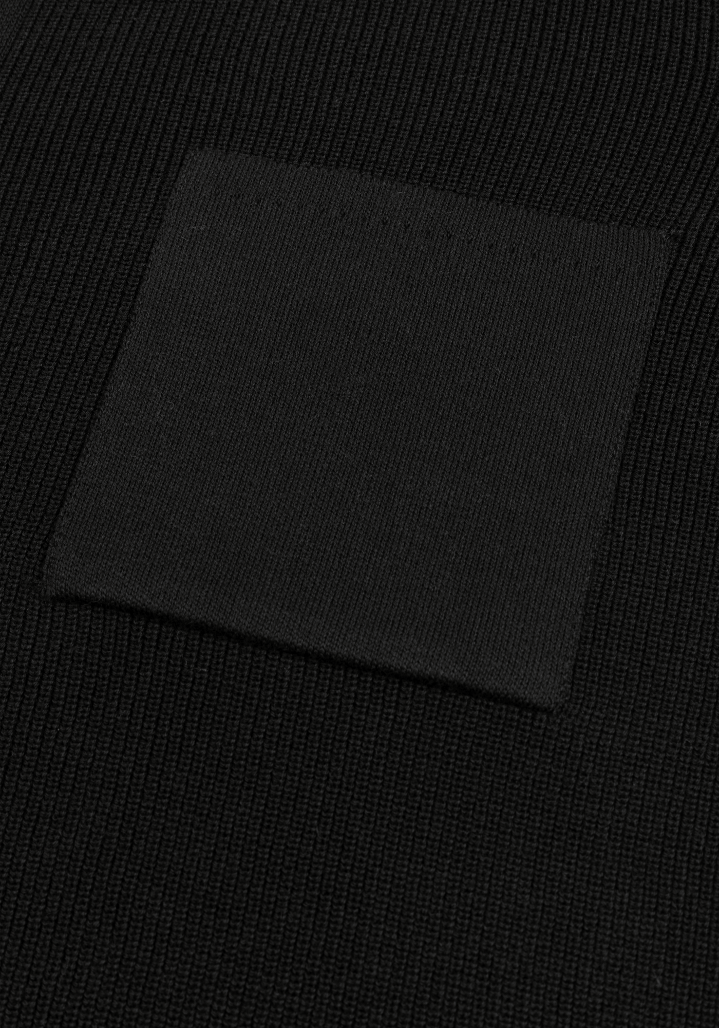 Pitch Black Heavy Knitted Cardigan