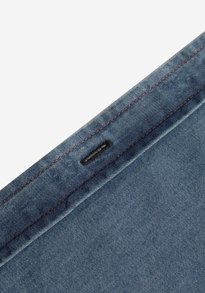 Mist Blue Selvedge Denim Shirt
