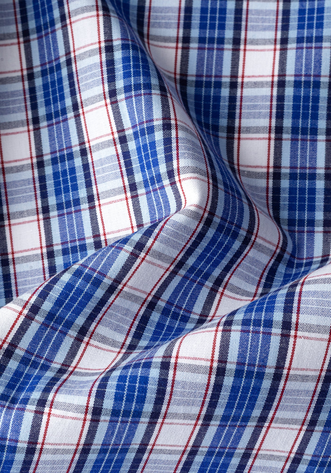 Atlantic Blue Checked Poplin Shirt