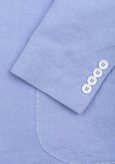 Baby Blue Pure Linen Blazer