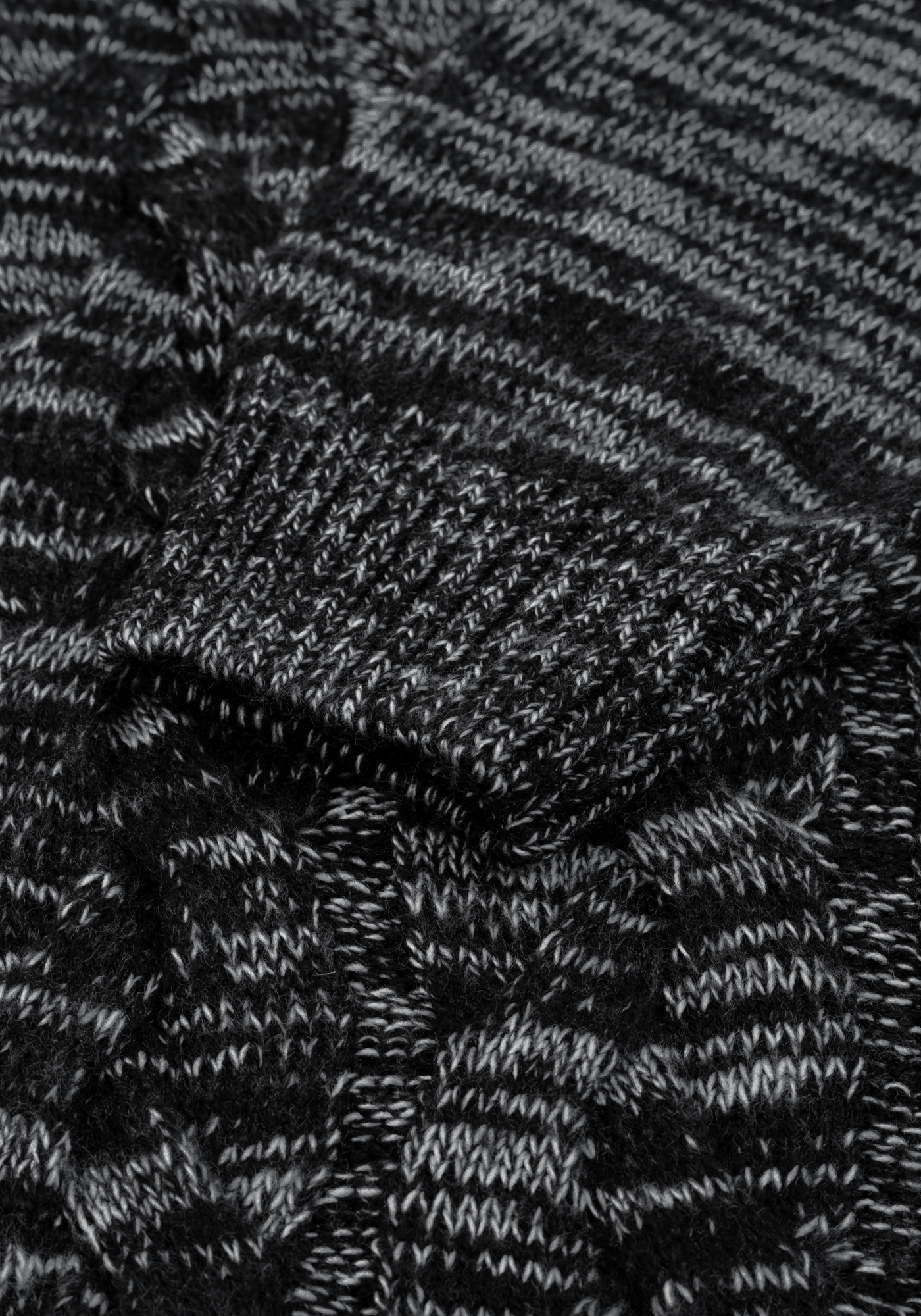 Lunar Grey Braided Zipped Pullover