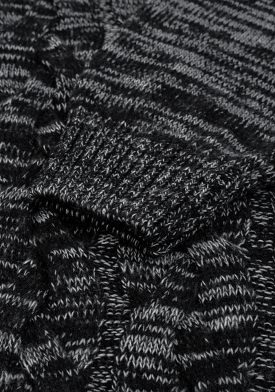 Lunar Grey Braided Zipped Pullover