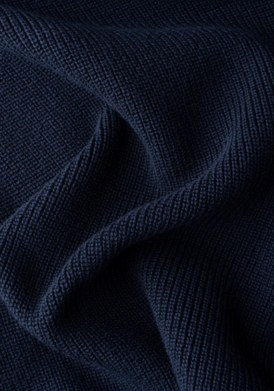 Solid Navy Heavy Knitted Cardigan