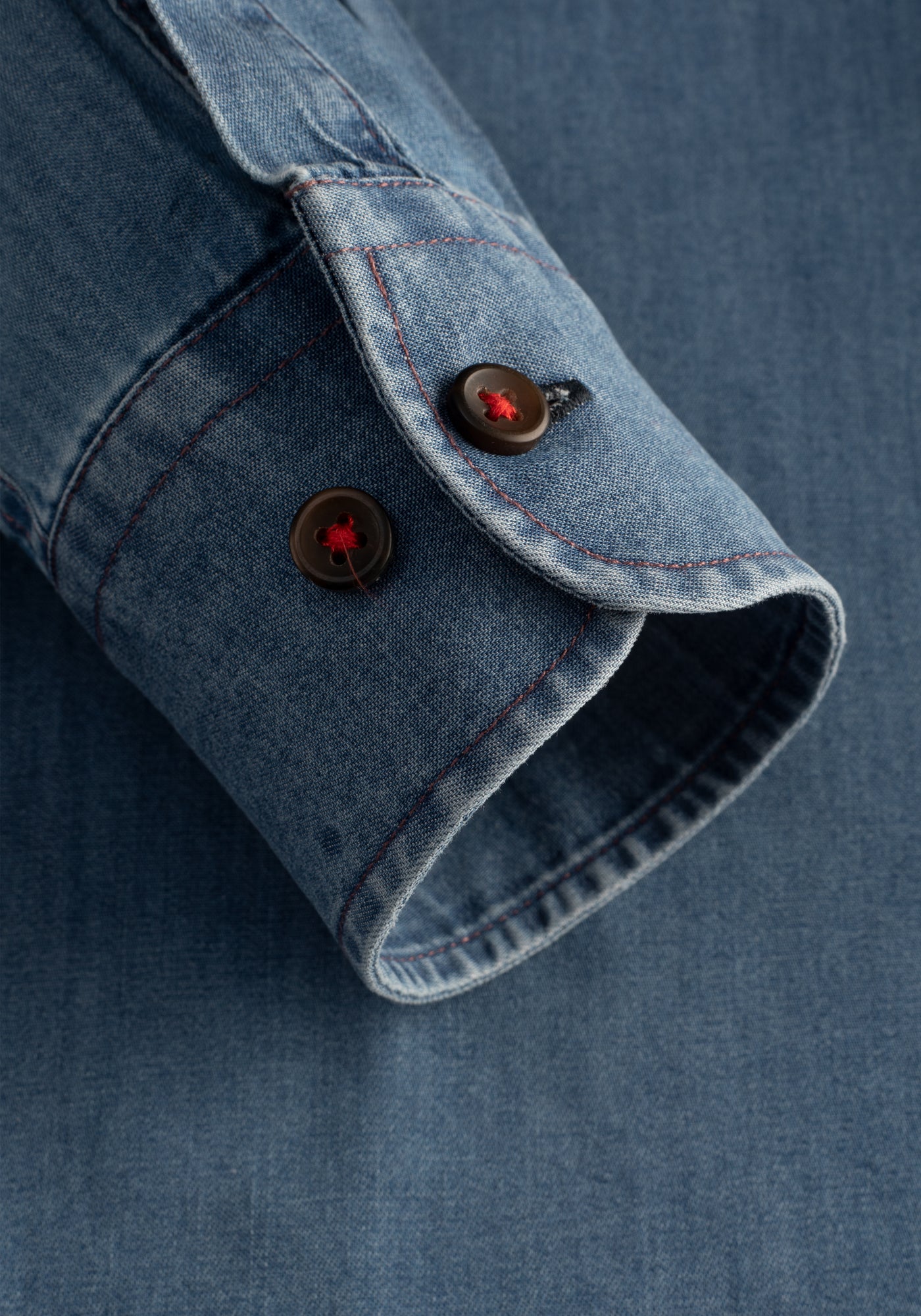 Mist Blue Selvedge Denim Shirt