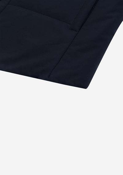 Midnight Navy Block-Tech Puffer Jacket