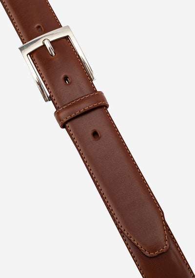 Mocha Brown Spanish Genuine Leather Belt