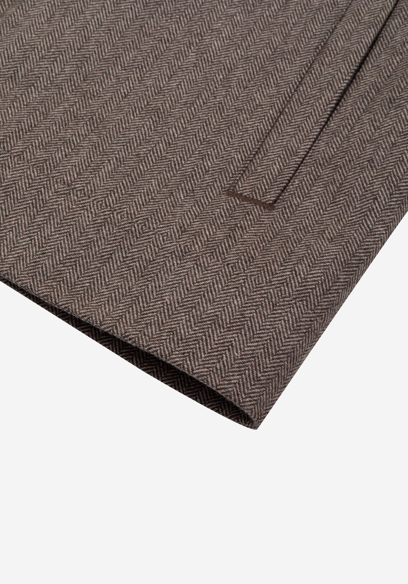 Oak Brown Wool-Blend Bomber Jacket