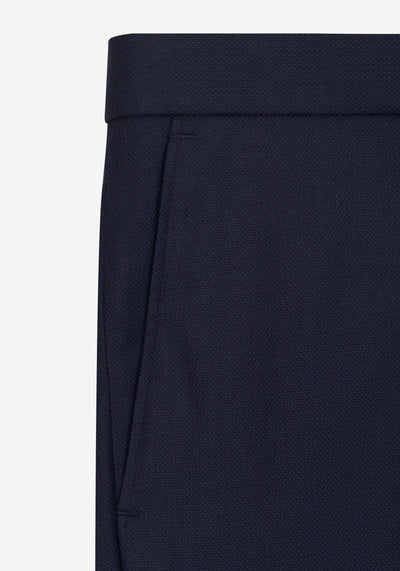 Nocturne Navy Dotted Poly Suit