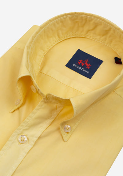 Saffron Yellow Piece-Dyed Shirt