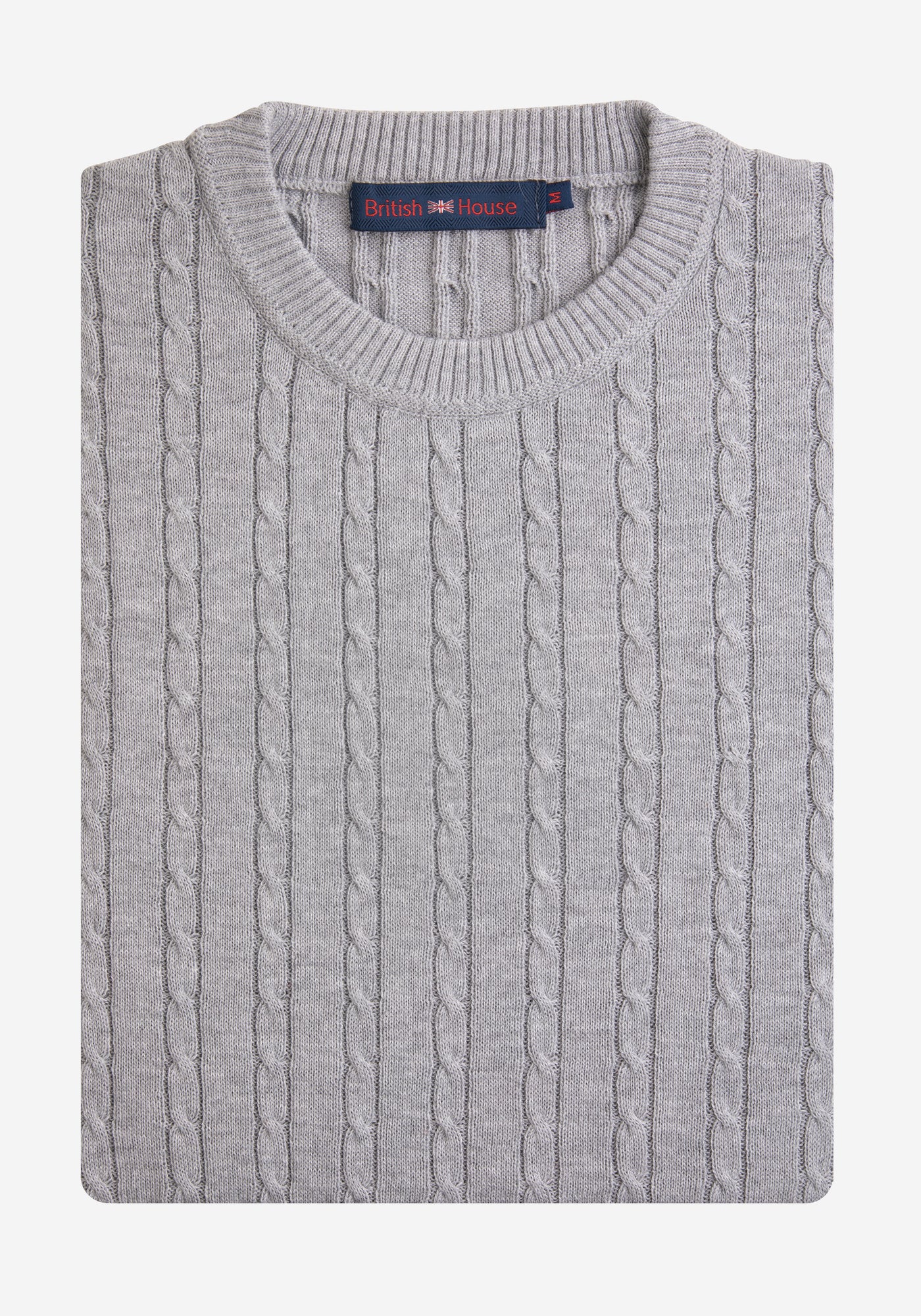 Graphite Grey Braided Pullover