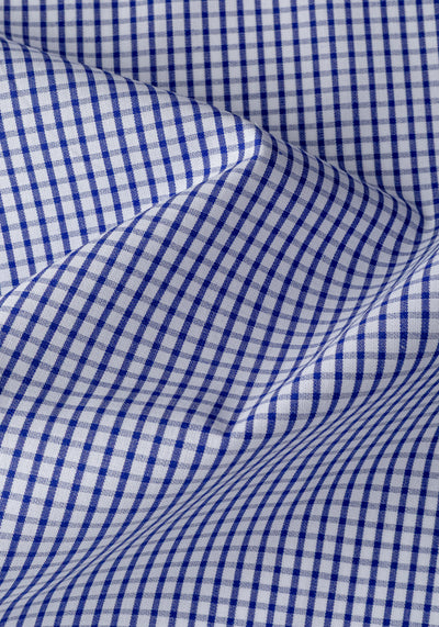 Classic Indigo Checked Poplin Shirt