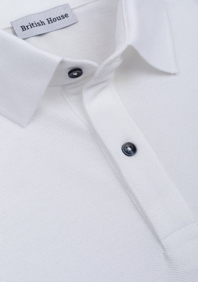 Dune White Cotton Polo Shirt