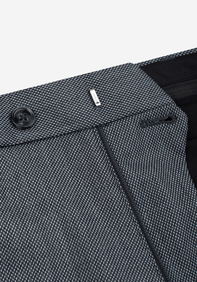 Arctic Grey Dotted Poly Suit