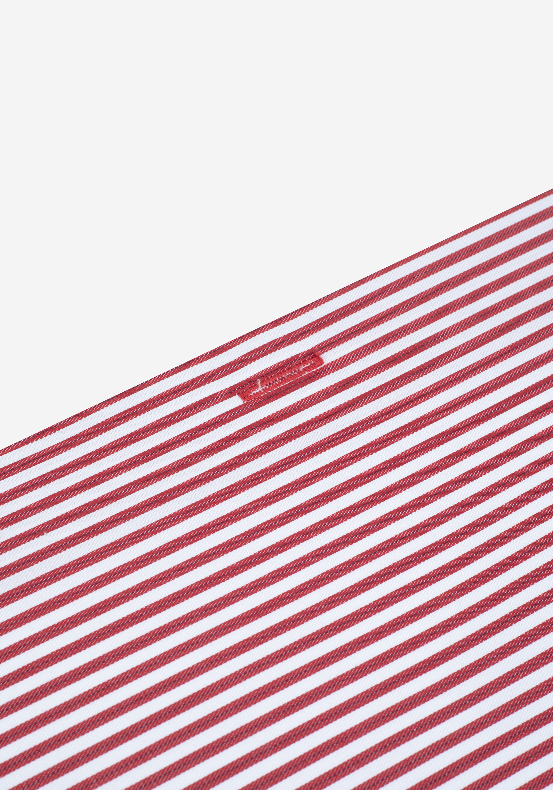 Striking Red Stripe Twill Shirt