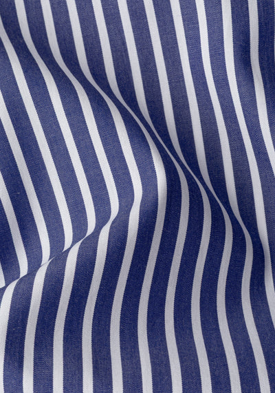 Shadow Navy Stripe Poplin Shirt