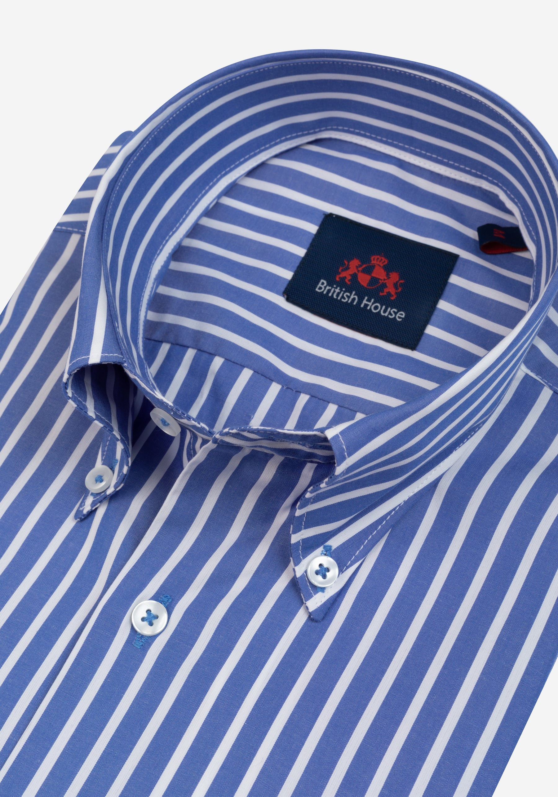 Deep Blue Tencel Cotton Shirt