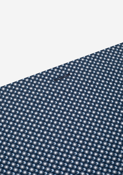 Dusk Navy Printed Poplin Shirt