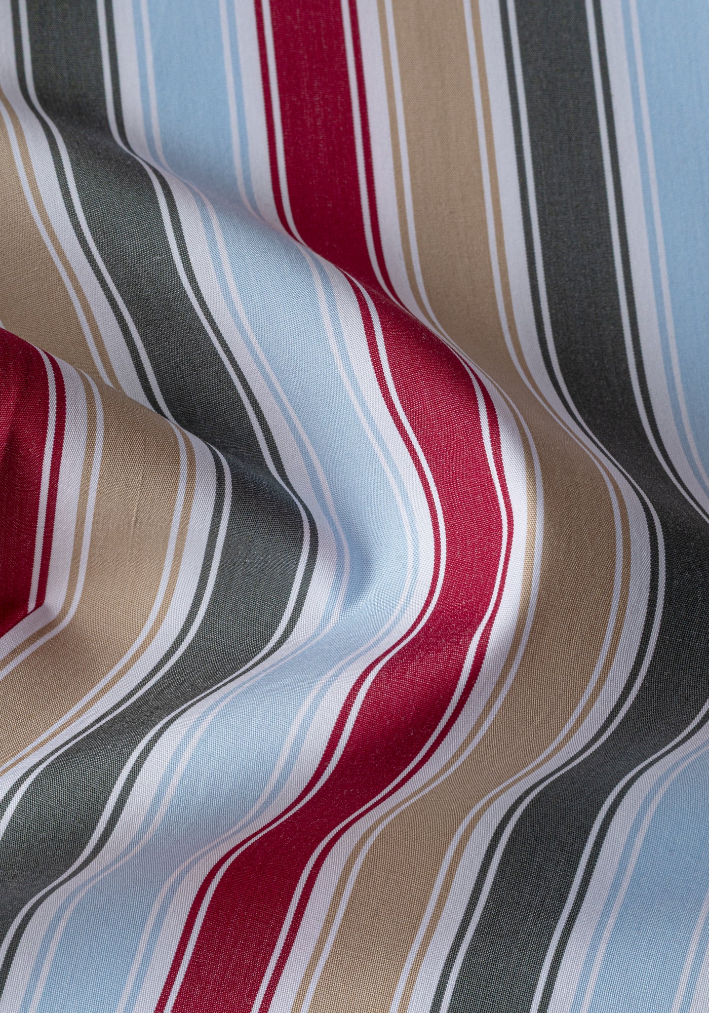 Capri Parti-Colored Stripe Poplin Shirt