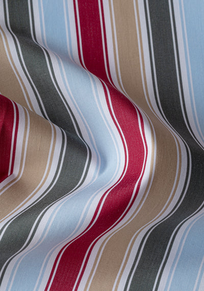 Capri Parti-Colored Stripe Poplin Shirt