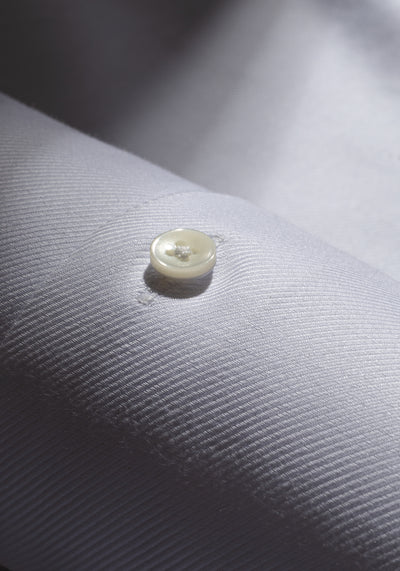 Giza 87 Cotton Opal White Stripe Signature Twill Shirt