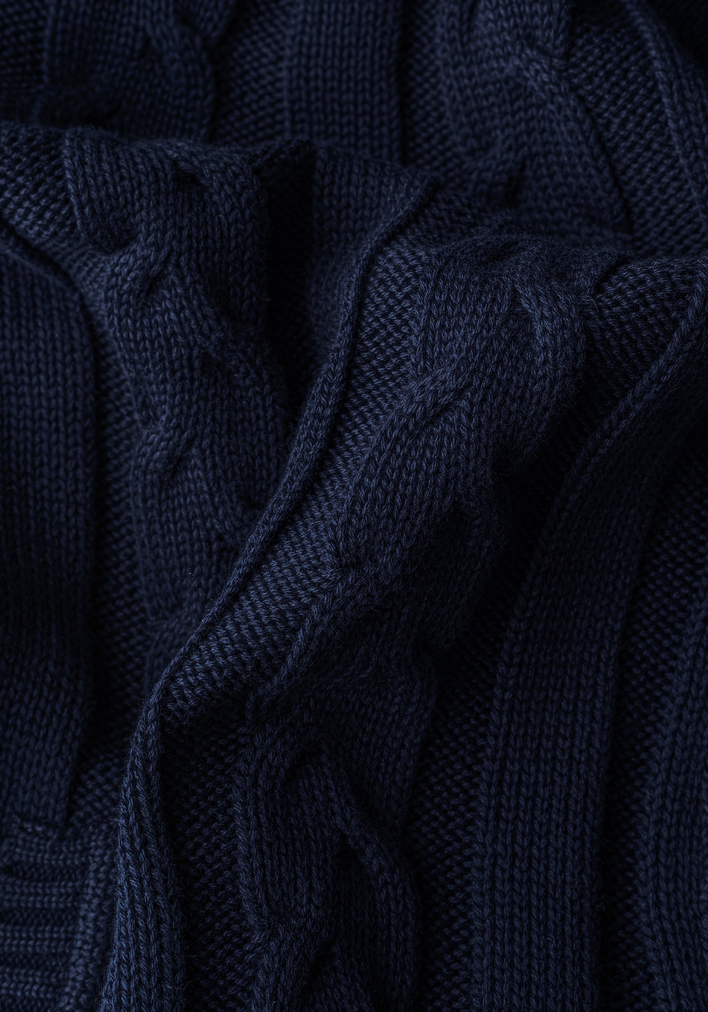 Inkstone Navy Heavy Knitted Cardigan