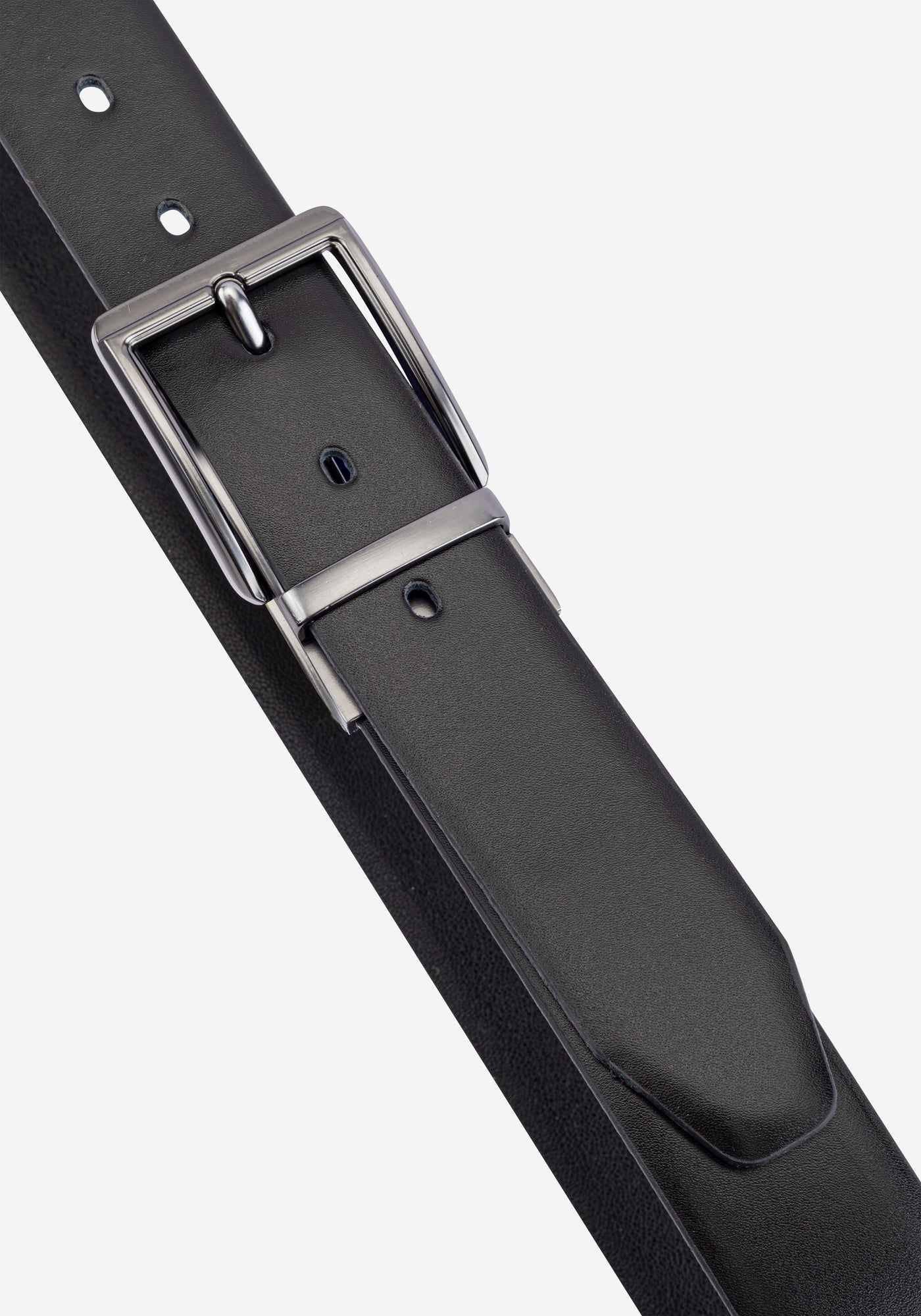 Shadow Black Double-Face Spanish Genuine Leather Belt