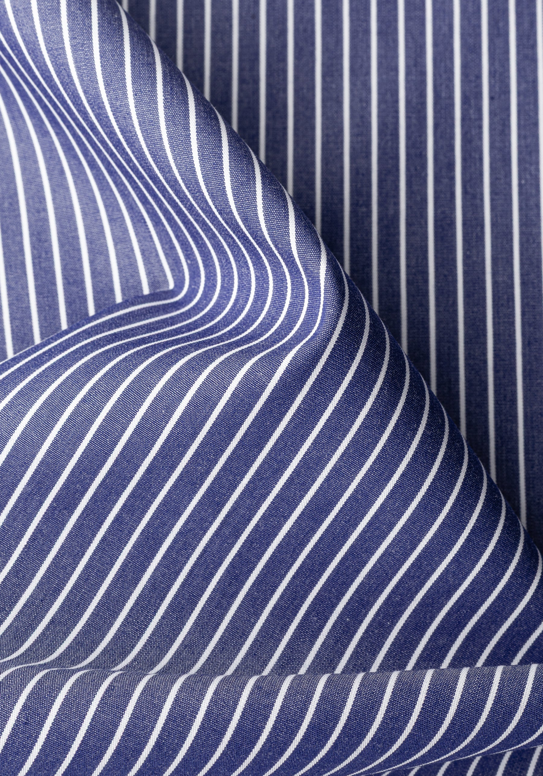 Midnight Navy Stripe Poplin Shirt