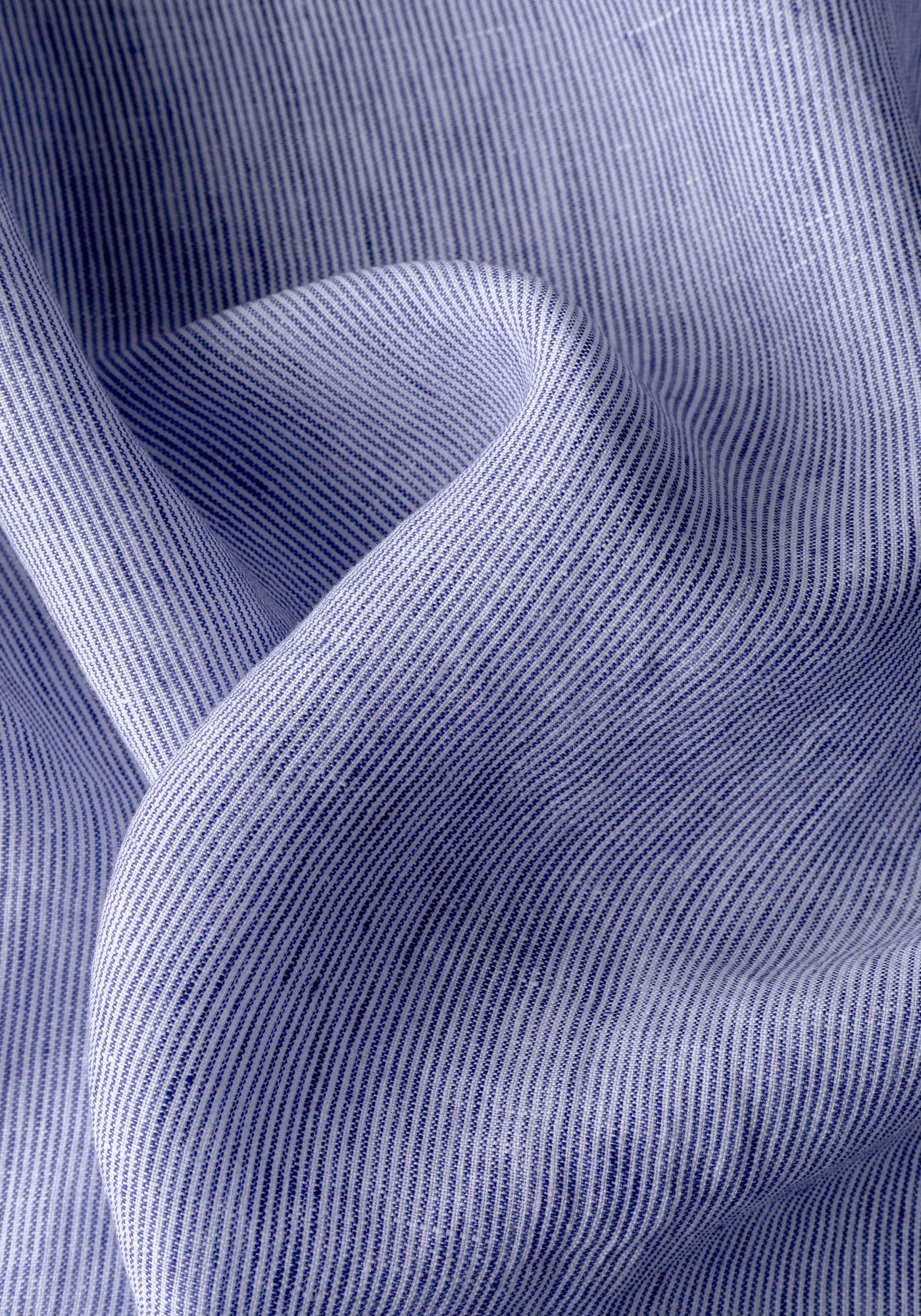Atlantic Blue Stripe Belgian Linen Shirt